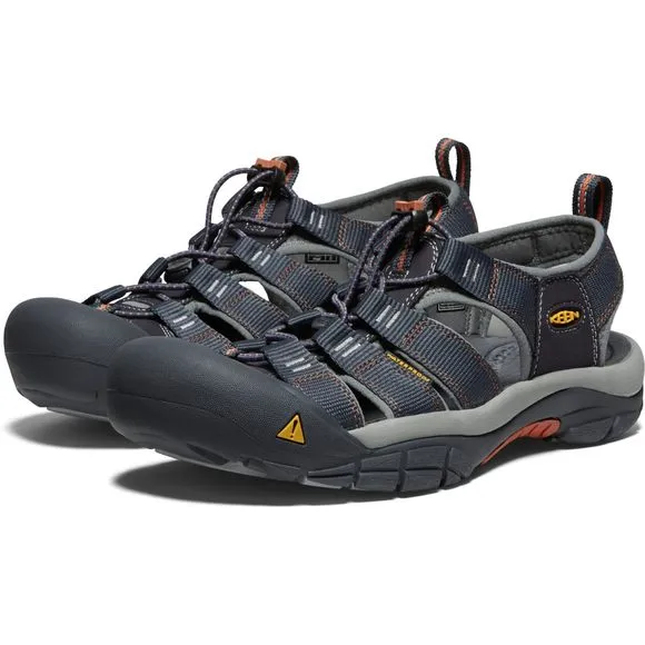 KEEN MEN'S NEWPORT H2 CLOSED TOE WATER SANDALS, INDIA INK/RUST, 9.5 US