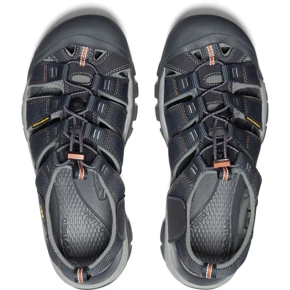 KEEN MEN'S NEWPORT H2 CLOSED TOE WATER SANDALS, INDIA INK/RUST, 9.5 US