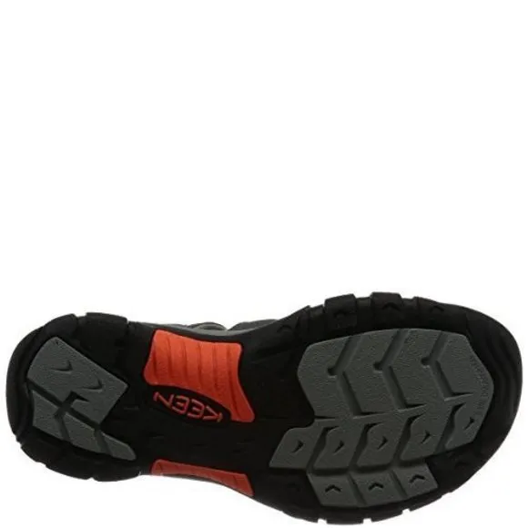 KEEN MEN'S NEWPORT H2 CLOSED TOE WATER SANDALS, MAGNET/NASTURTIUM, 13