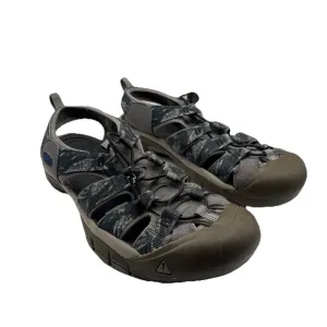 KEEN Men's Newport H2 Closed Toe Water Sandals, Midnight Navy/Neutral Gray, 12 M