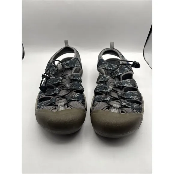 KEEN Men's Newport H2 Closed Toe Water Sandals, Midnight Navy/Neutral Gray, 12 M