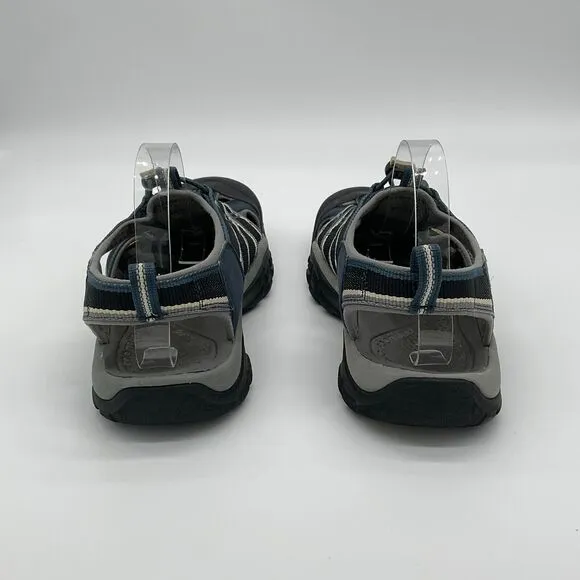 Keen Mens Sandals Newport H2 Summer Beach Slip-On Flats‎ Textile Blue Size 12