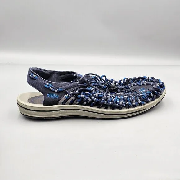KEEN Mens Size 14 US UNEEK Poseiden Blue Pull Cord Stretch Water Sandals Shoes