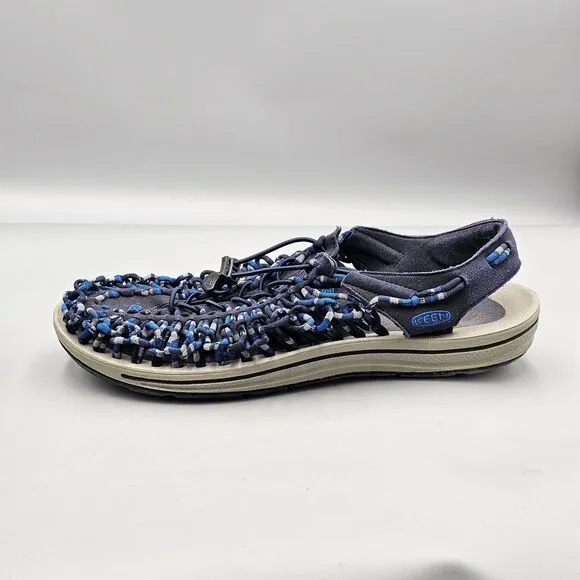 KEEN Mens Size 14 US UNEEK Poseiden Blue Pull Cord Stretch Water Sandals Shoes