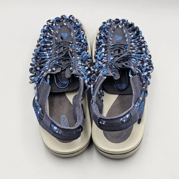 KEEN Mens Size 14 US UNEEK Poseiden Blue Pull Cord Stretch Water Sandals Shoes