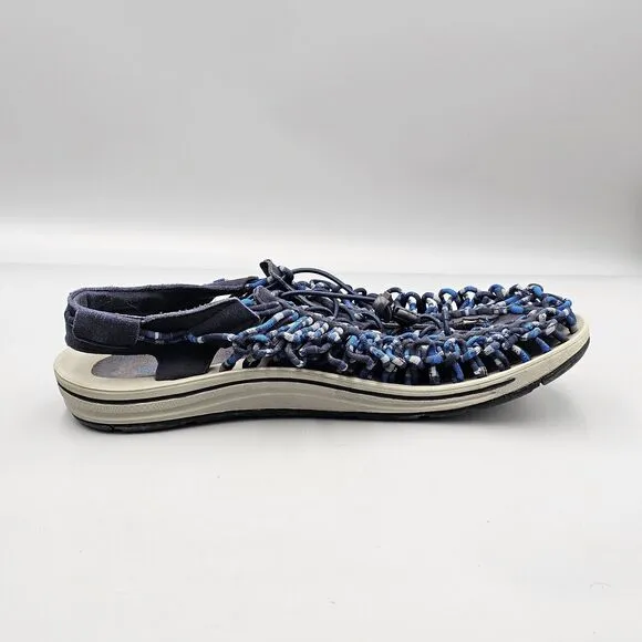 KEEN Mens Size 14 US UNEEK Poseiden Blue Pull Cord Stretch Water Sandals Shoes