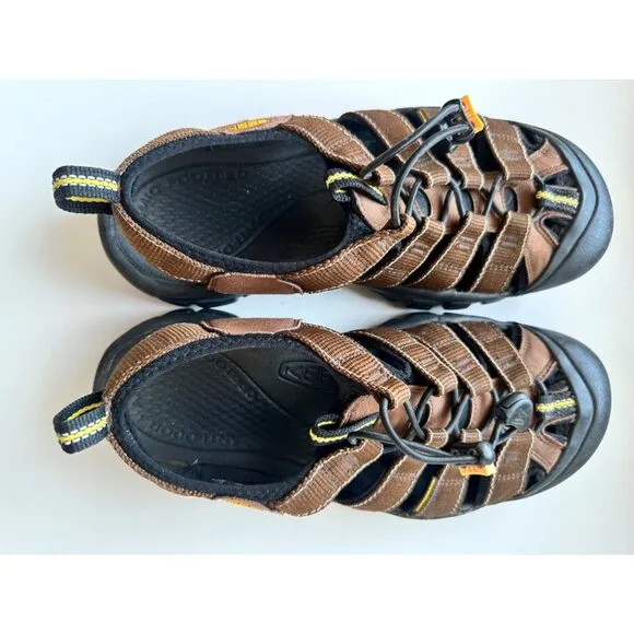 Keen Newport H2 Brown/Black Outdoor Sandals Durable &amp; Water-Resistant 8