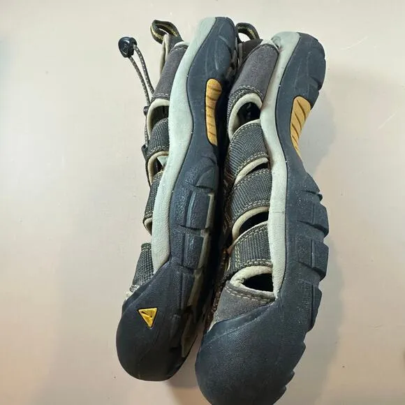 Keen Newport H2 Sandals Hiking Water Shoes Brown Yellow Men's size 10.5