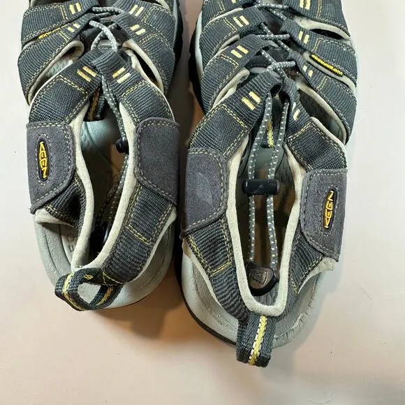 Keen Newport H2 Sandals Hiking Water Shoes Brown Yellow Men's size 10.5