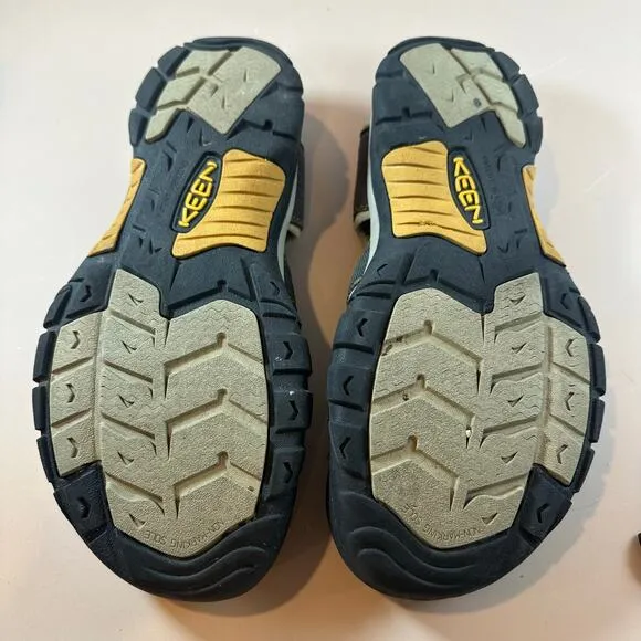 Keen Newport H2 Sandals Hiking Water Shoes Brown Yellow Men's size 10.5