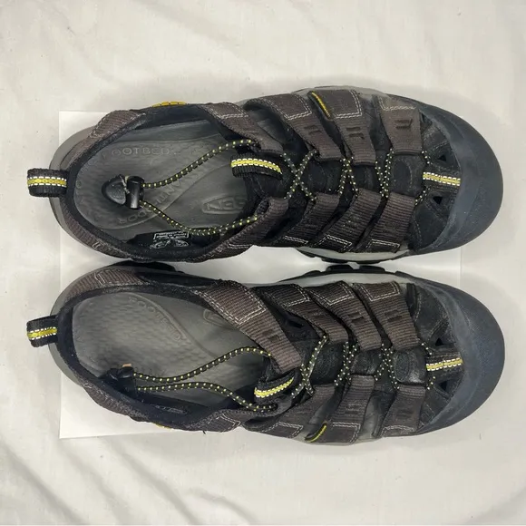 Keen Newport H2 Water Sandals Closed Toe Fisherman Sandals Athletic Black Men 9