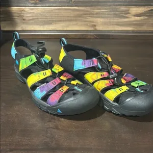 Keen Newport Retro Tie Dye Water Hiking Sandals Size 13.5 Women or 12 Men Unisex