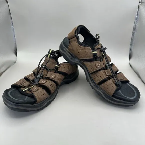 Keen Rialto Brown Leather Hiking Sandals Men's 9.5 American Made Waterproof