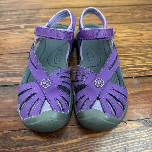 Keen Rose Slingback Sandals Shoes Purple Girls size 3 EUR 35