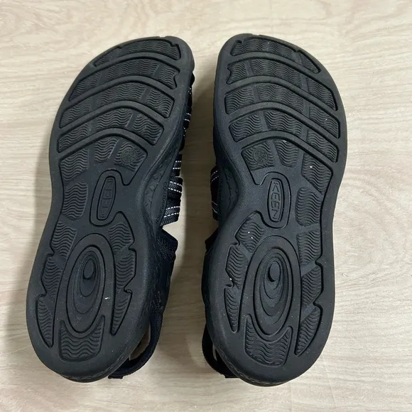 KEEN Sandals 10 Women Drift Creek H2 Black Closed Toe Water Shoes EUC