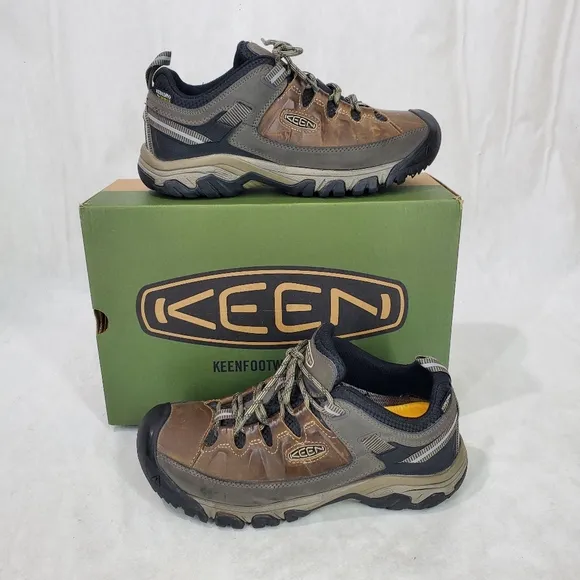 Keen Targhee III WP Wide Leather Hiking Boots Shoes Waterproof Arch Support  7