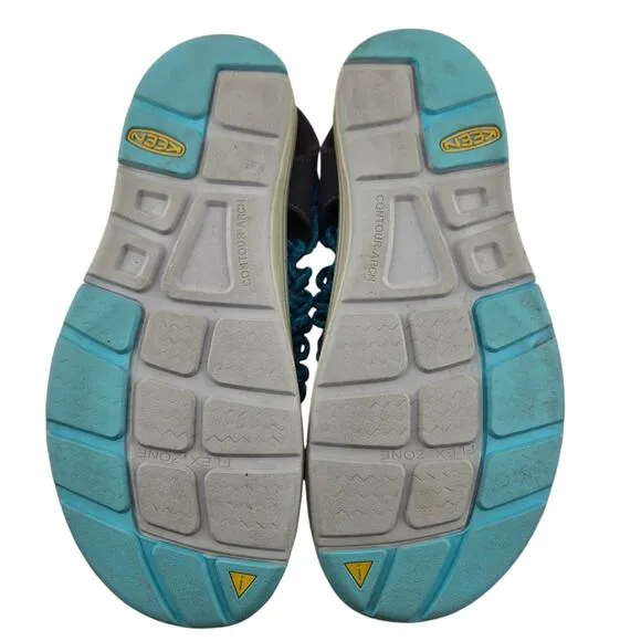 Keen Uneek Sandals Womens 10 Aqua Blue Slingback Gorpcore Hiking Travel Vacation
