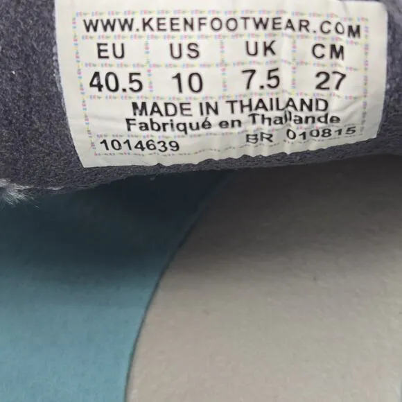 Keen Uneek Sandals Womens 10 Aqua Blue Slingback Gorpcore Hiking Travel Vacation