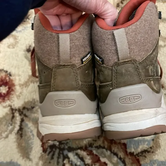 Keen Waterproof Brown Mid Hiking Boots Size 7.5