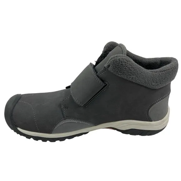 Keen Waterproof Leather Snow Boots Gray 100g Insulation Kids Size  5Y