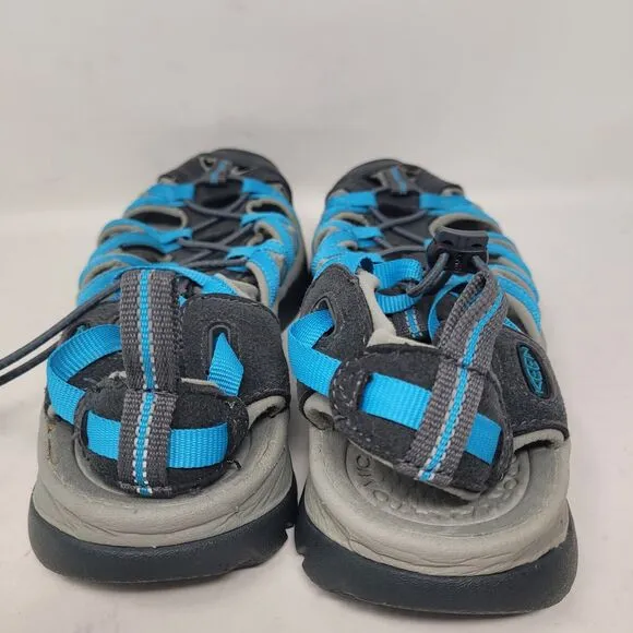 KEEN Whisper Closed Toe Sport Sandals Womens Sz 8.5 M Blue Gray Black Water NEW