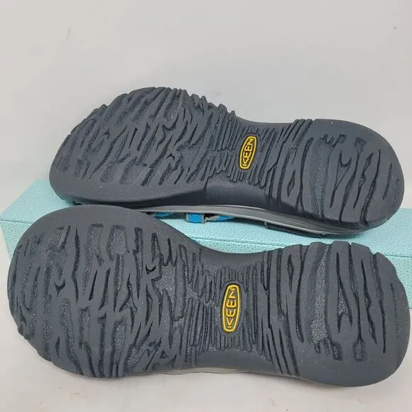 KEEN Whisper Closed Toe Sport Sandals Womens Sz 8.5 M Blue Gray Black Water NEW