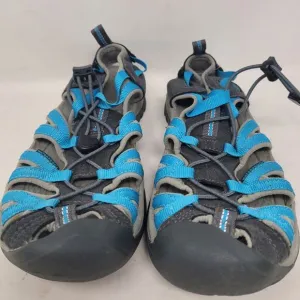 KEEN Whisper Closed Toe Sport Sandals Womens Sz 8.5 M Blue Gray Black Water NEW