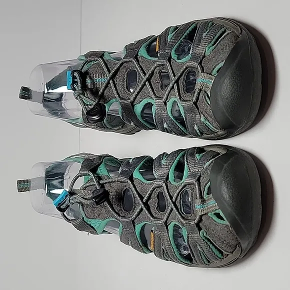 Keen Whisper Sandals Waterproof Water Sports Shoes Hiking Comfort Gray Green 8