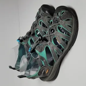 Keen Whisper Sandals Waterproof Water Sports Shoes Hiking Comfort Gray Green 8