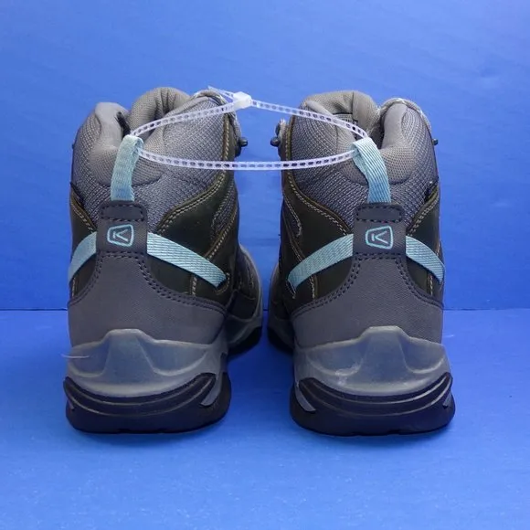 KEEN Women's Circadia Mid Waterproof Hiking Boots Steel Grey/Cloud