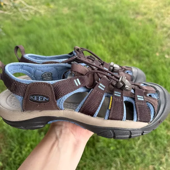 Keen Women’s Newport H2 Brown and Blue Water Sandals 8.5 US Women