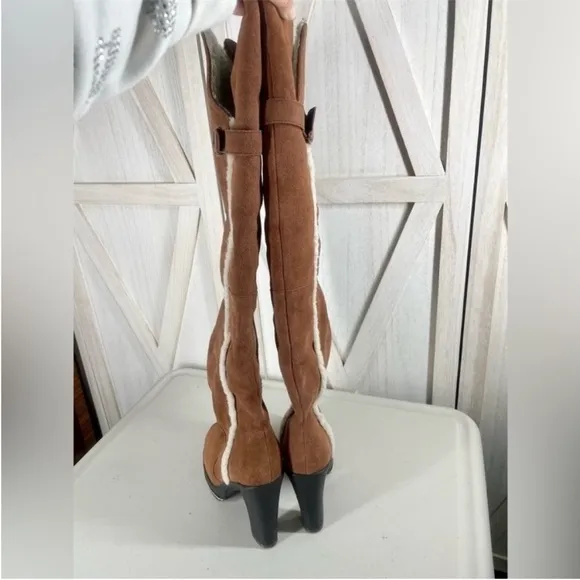 Kelsi Dagger Roselle Suede Over the Knee Boots Size 5