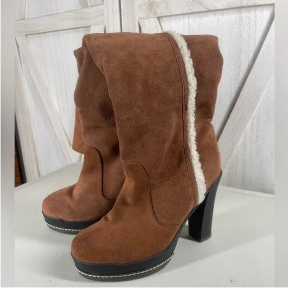 Kelsi Dagger Roselle Suede Over the Knee Boots Size 5