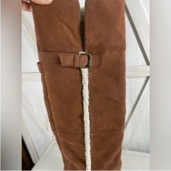 Kelsi Dagger Roselle Suede Over the Knee Boots Size 5