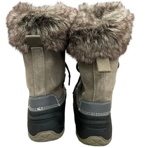 Khombu Slope Leather Snow Boots Size 7