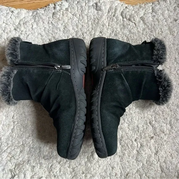 Khombu Women's Lisa Ankle Boots Faux Fur Shearling Lining for Cold Winter