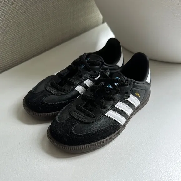 Kids Adidas Black and White Sneakers