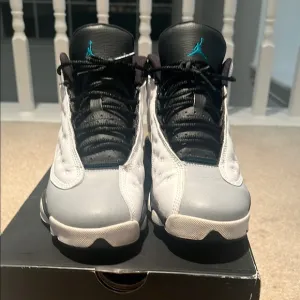 Kids Air Jordan Retro 13 Sneakers - Black and Gray