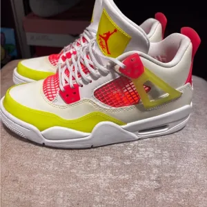 Kids Jordan Retro Sneakers - White, Yellow, and Pink