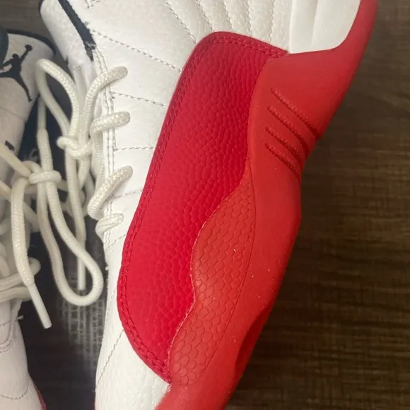 Kids' Jordan White and Red Sneakers