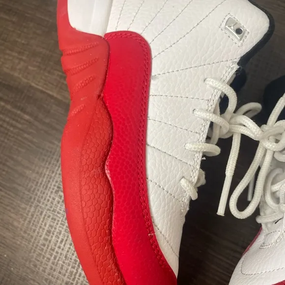 Kids' Jordan White and Red Sneakers