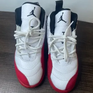 Kids' Jordan White and Red Sneakers