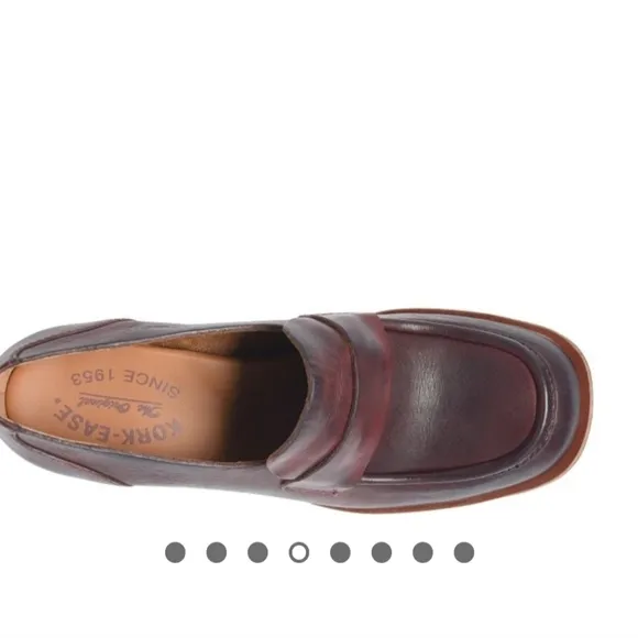 Kork - EaseThe Aston’s Burgundy Port Leather Heeled Loafers