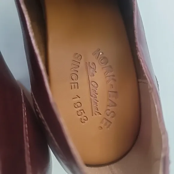 Kork - EaseThe Aston’s Burgundy Port Leather Heeled Loafers