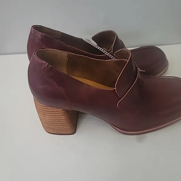 Kork - EaseThe Aston’s Burgundy Port Leather Heeled Loafers