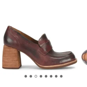 Kork - EaseThe Aston’s Burgundy Port Leather Heeled Loafers
