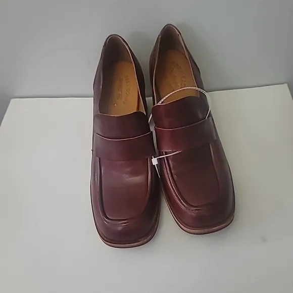 Kork - EaseThe Aston’s Burgundy Port Leather Heeled Loafers