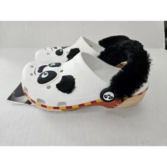 Kung Fu Panda Kids Crocs Size J 3 Nwt Po Fuzzy Back Universal Studios Vacation