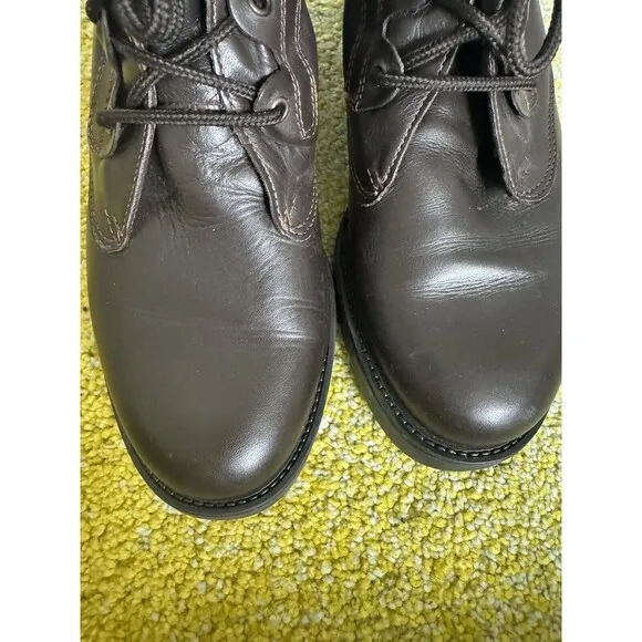 La Canadienne Boots Size 10 Dark Brown Lace Up Shearling Women’s