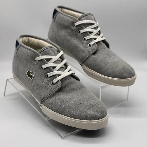 Lacoste Men's Ampthill Gray Casual Sneakers